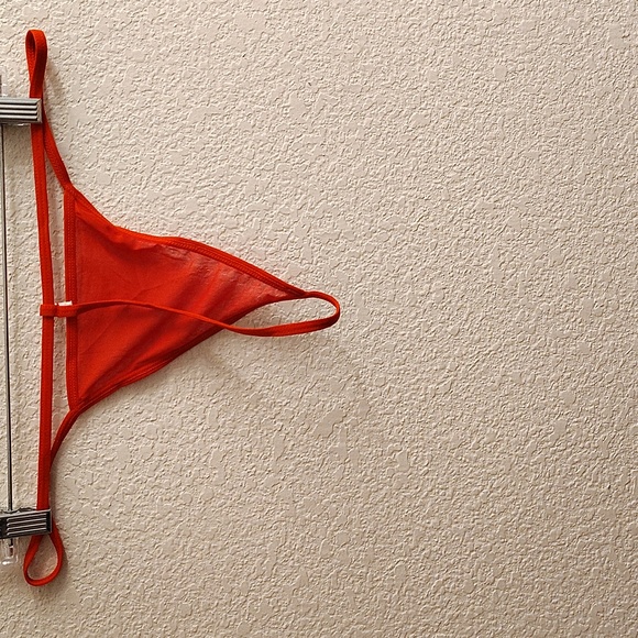 Lingerie 2 Piece Plus XXL Wine Floral Lace Spaghetti Straps Slip & Thong B3 X P - Picture 11 of 13